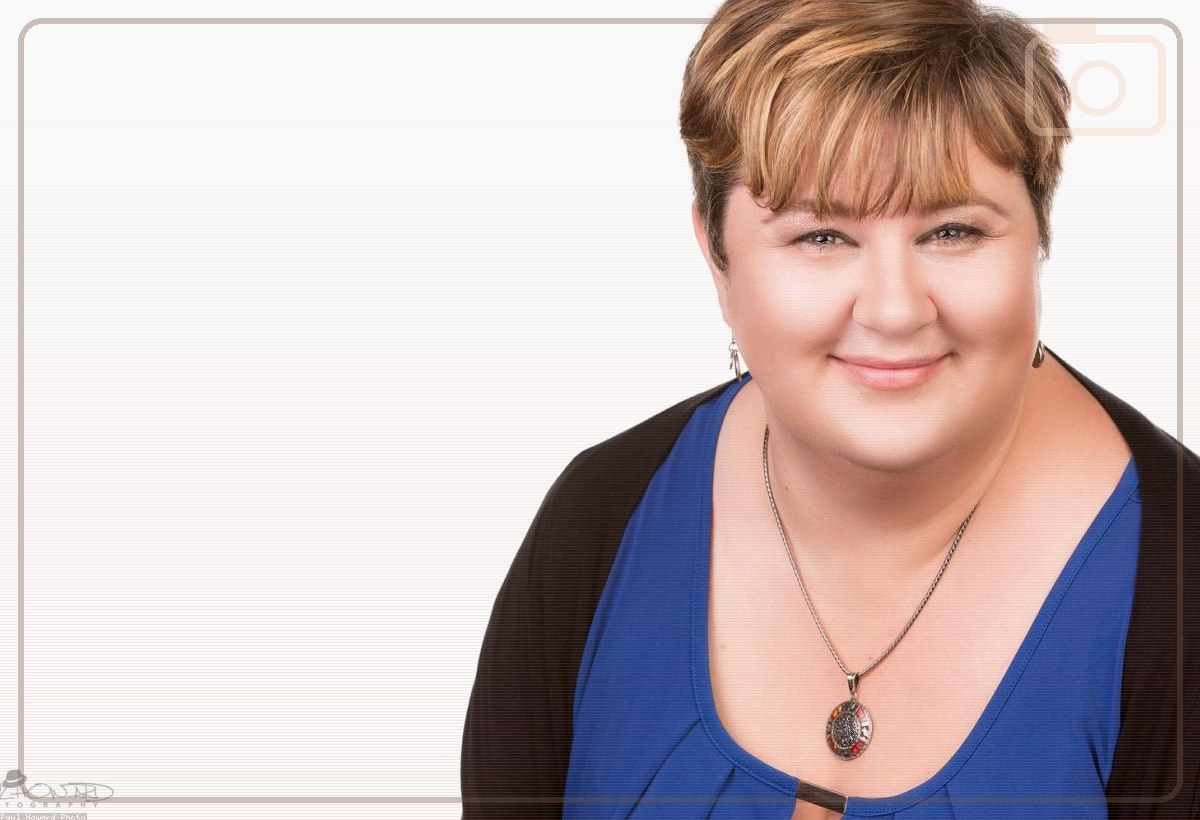editorial portrait in photo studio